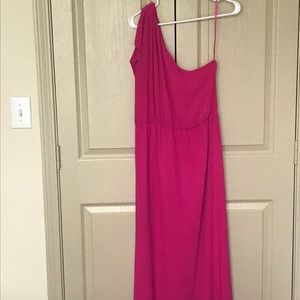 Gianni Bini floor length dress. Bright pink.